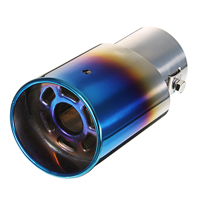 Universal Car Auto Exhaust Muffler Tip Stainless Steel Pipe Chrome Trim Modified Car Rear Tail Throat Liner Accessories