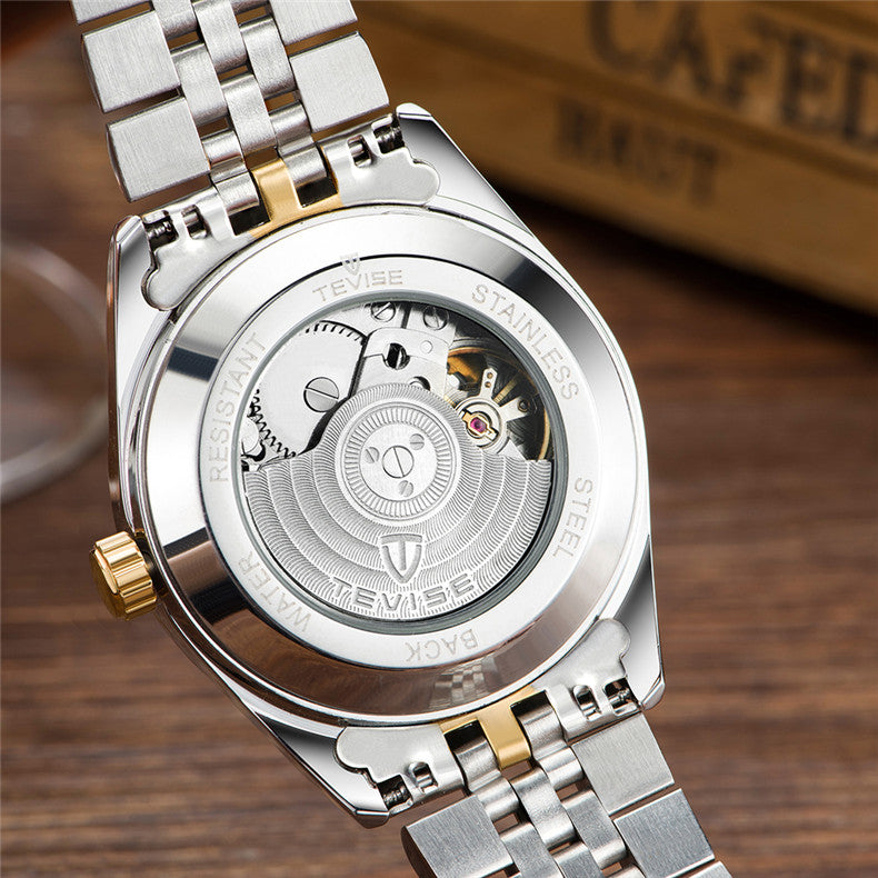TEVISE 629 Business Style Automatic Mechanical Watch Waterproof Luminous Display Men Watch