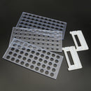 3 Layers Plastic Lab Test Tube Rack Holder Detachable Centrifuge Tube Stand for 13/16/18mm Tubes 40/50 Holes