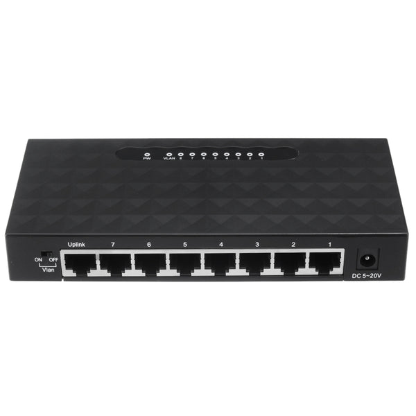 8-Port RJ45 10/100/1000Mbps Gigabit Ethernet Network Switch Lan Hub Adapter for Routers  Modems