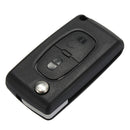 2 Buttons Key Case Fob 433MHz ID46 Chip VA2 Blade for Citroen C2 Peuge0t 207 407