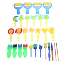 30 PCS Children's Painting Tools Sponge Brush Seal EVA Creative Graffiti Early Education DIY Art Supplies Toys