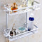 Hollow Out Aluminium Bathroom Kitchen Storage Rack Commodity Shelf Sundries Holder