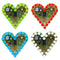EQKIT Heart Shaped Light Kit DIY LED Flash Breathing Light Parts Red Green Blue White Color Optional