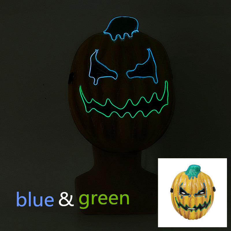 Halloween LED Light Mask Pumpkin Masks Carnival Night Cosplay Costume Prop Decor