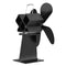 4 Blades Heat Powered Wood Stove Fan 203CFM Eco Fan For Wood Stoves Home Fireplace Fan Efficient Heat Distribution Home Tools