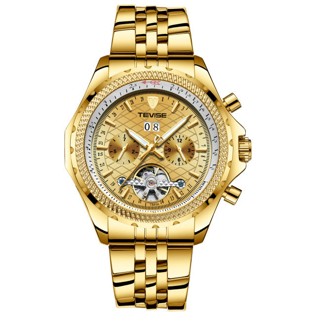 TEVISE T841A Waterproof Calendar Automatic Mechanical Watch Business Style Men Watch