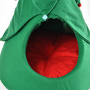 Christmas Tree Cartoon Pet Bed Dog Cat Puppy Warm Soft House Mat Nest
