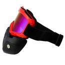 Motorcycle Face Helmet Goggles Mask TPU+PC Windproof