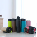 500ML Creative Vacuum Insulation Cup With Magic Sucker Push Not Pour Stainless Steel Water Bottle