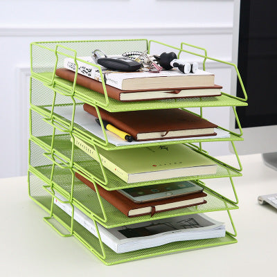 Creative Single Layer File Holder Files Rack Stackable Multi-layer Storage bookshelf Desktop Organizer