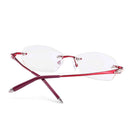 SHUAIDI Computer Rimless Glasses Plain Mirror Optical Frame Eyeglass Clear Lens Anti Blue Rays Radiation