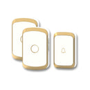 CACAZI A20 Wireless Music Doorbell Waterproof AC 110-220V 300M Remote Door Bell 1 Button 2 Receivers