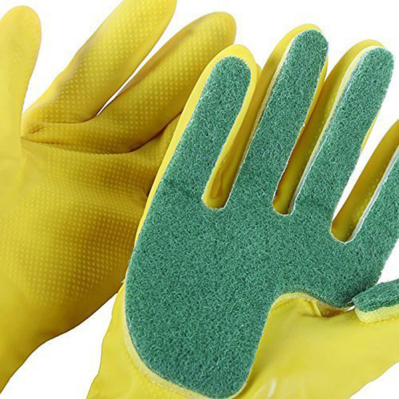 Honana Creative Home Washing Cleaning Gloves Cooking Glove Garden Kitchen Sponge Fingers Rubber