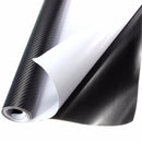 3D Carbon Fiber Vinyl Car Wrap Sheet Roll Film Sticker Decal DIY 100"x12" Black