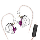 KZ ZSN HiFi Dynamic Balanced Armature Driver Hybrid Earphone Noise Cancelling 3.5mm Wire Headphone