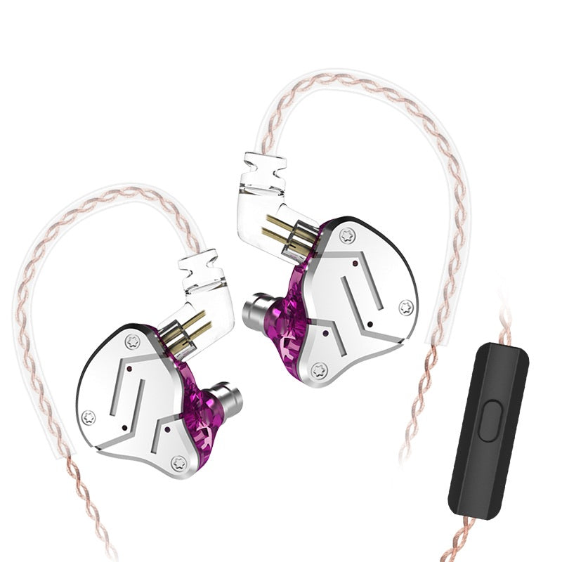 KZ ZSN HiFi Dynamic Balanced Armature Driver Hybrid Earphone Noise Cancelling 3.5mm Wire Headphone
