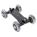 Rail Rolling Track Slider Skater Dolly Car For DSLR Camera Camcorder with Selfie Stick Magic Arm