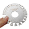Wire Thickness Measuring 2 Sides Round Wire Thickness Measurer Tester Ruler Gauge Diameter Tool