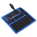 DANIU 9pcs ESD Stainless Steel Anti-static Tweezers with Storage Bag Teardown Electronic Maintenance Tool