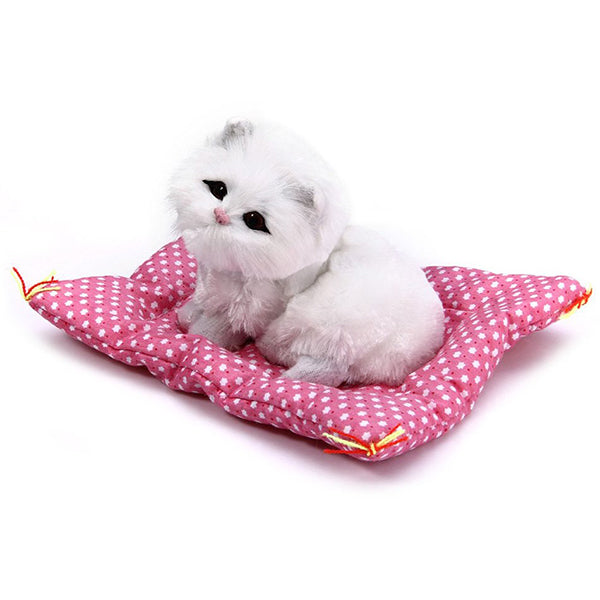 Children Simulation Animal Doll Plush Sleeping Cats Toy Sound Kids Toy Stuffed Toys