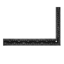 Drillpro Black Steel Double-sided Metric Inch Angle Ruler 90 Degree Angle Corner Ruler