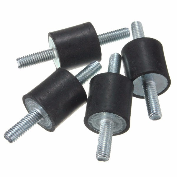 4pcs Rubber Mounts 20mm x 20mm M6 Rubber Vibration Isolator Mounts Rubber Shock Absorber