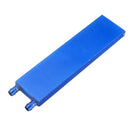 40*160 0.5mm Blue Aluminum Alloy Water Cooling Block Radiator Liquid Cooler Heat Sink Equipment