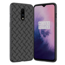 NILLKIN Synthetic Fiber Plaid Anti-fingerprint Anti-Scratch Protective Case for OnePlus 7