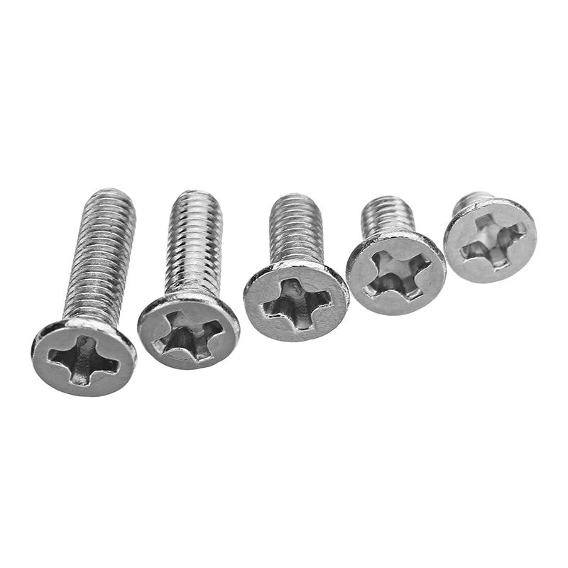 Suleve M3SP1 50Pcs M3 Stainless Steel Phillips Flat Head Countersunk Machine Screw 4-12mm Length