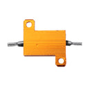 10pcs RX24 10W 2R 2RJ Metal Aluminum Case High Power Resistor Golden Metal Shell Case Heatsink Resistance Resistor