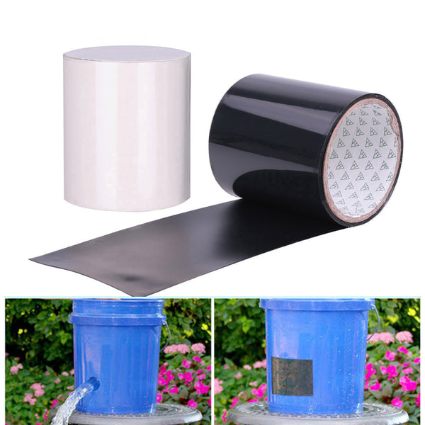 150x30cm PVC Black/White Super Fix Strong Waterproof Adhesive Tape Pipe Repair Tape Self Fixable Tape Stop Leak Seal Insulating Tape