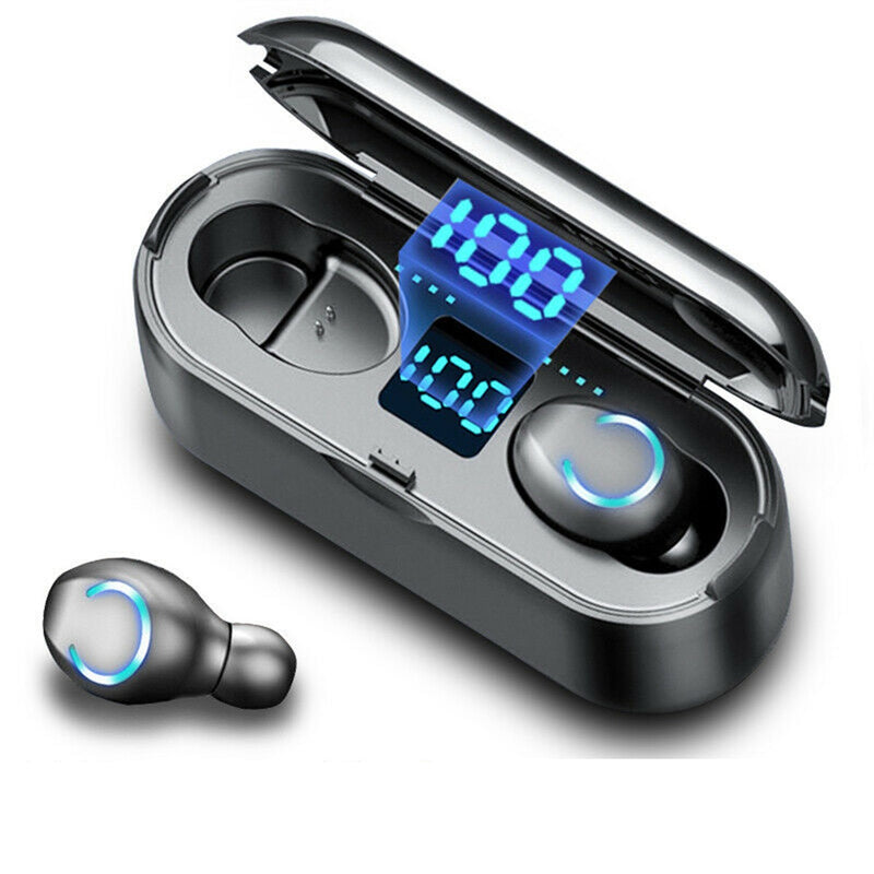 F9-8 TWS Wireless Earbuds bluetooth 5.0 Earphone HiFi Stereo 3500mAh Power Bank IPX7 Waterproof Headphone with Mic for iPhone Xiaomi