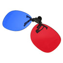 Fashion Universal Blue And Red 3D Glasses Plastic Glasses For Home Theater Movie Cinema Projector