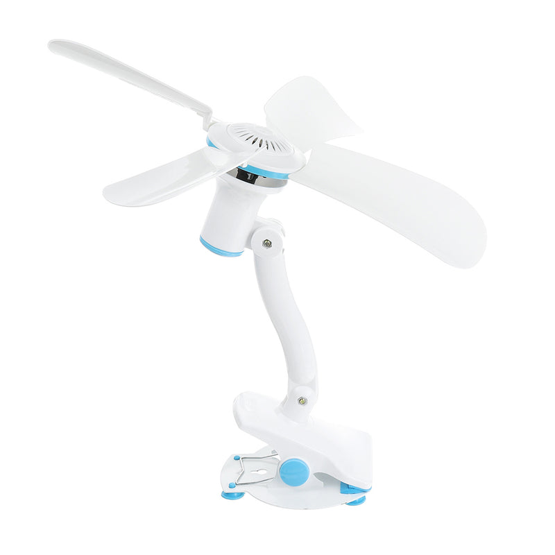 3 IN 1 Clip On Small Personal Fan Stepless Speed Portable Home Office Table Desk