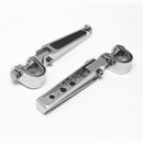 Chrome U-Clamp Footpegs For Harley 1200 Nightster Super Glide Sportster Xl