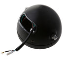 Vintage Motorcycle LED Headlight With Oblique Net Cover White Lens
