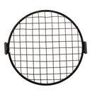 Vintage Motorcycle LED Headlight With Oblique Net Cover White Lens