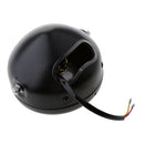 7.68" Amber Headlight Cover With Mesh Grill Cover Yellow Lens