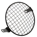 7.68" Amber Headlight Cover With Mesh Grill Cover Yellow Lens
