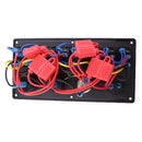 Boat Marine Blue Led 8 Gang Splashproof Waterproof Rocker Switch Panel