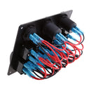 Boat Marine Switch Panel 6 Gang Metal Board LED Rocker Blank Switch Panel