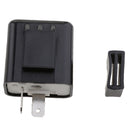 2-Pin 12V Motorcycle LED Turn Signal Flasher Relay Speed Adjustable Indicator Black