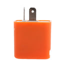 Universal Motorcycle Motorbike Turn Signal Indicator 2-Pin Speed Adjustable LED Flasher Relay 12VDC Orange