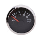 2'' 52mm 8-16V Car Truck Voltage Meter Gauge Red Face LED Light Voltmeter
