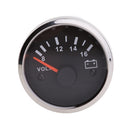 Car Voltmeter Gauge Black 8-16 Volt Voltage Gauge Meter Tester 52mm