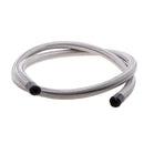 3.28ft -6 AN Stainless Steel Braided Fuel Oil Line Hose AN6 1500PSI Silver
