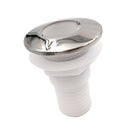 Marine/Boat Thru Hull Plumbing Fitting for 3/4'' Hose w/ Stainless Steel Cap