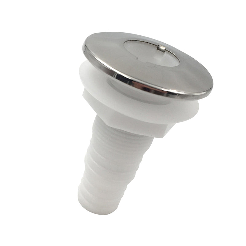 1'' Nylon Thru Hull Fitting With Stainless Steel Covered - Through Hull
