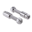 49MM TURN SIGNAL MOUNT BRACKET FORK TUBE RELOCATION CLAMPS FOR HARLEY SILVER